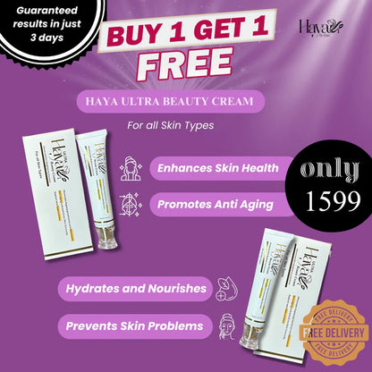Haya Beauty Cream (Ultra) BUY 1 GET 1 FREE